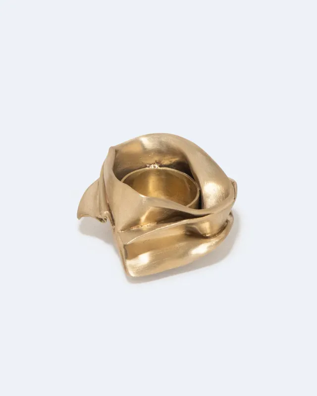Completedworks Fold L04 bougeoir laiton brossé