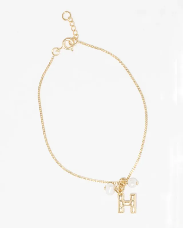 Completedworks Classicworks H bracelet perle vermeil