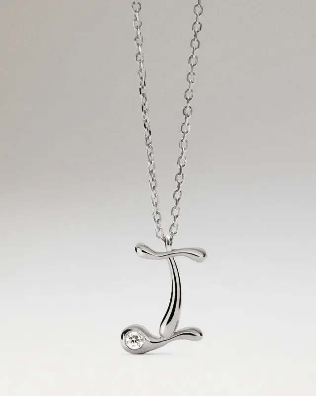PDPAOLA Initiale I collier argent 40-50 cm