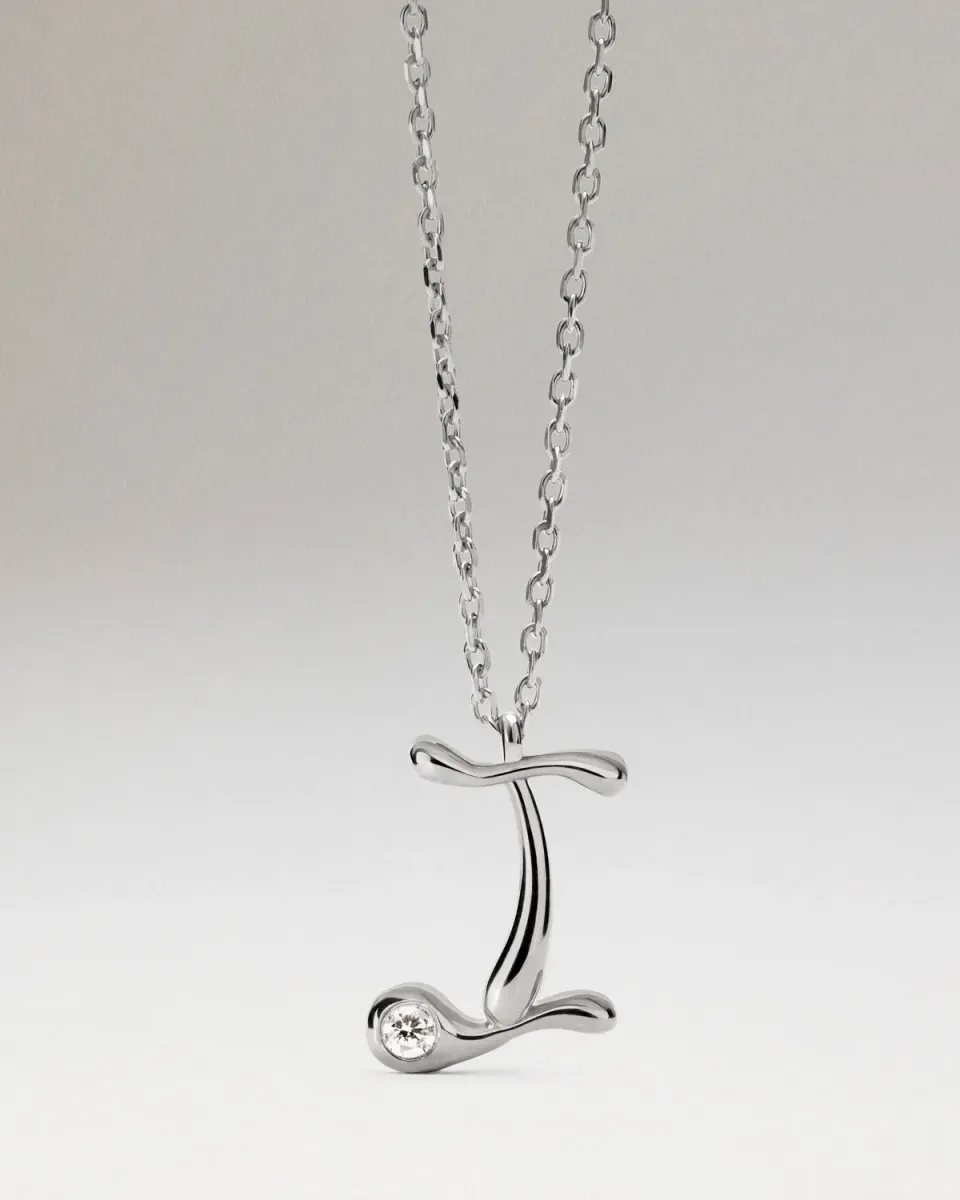 PDPAOLA Initiale I collier argent 40-50 cm