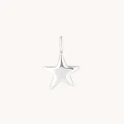 Astrid & Miyu Pavé Star charm étoile or blanc 9 carats