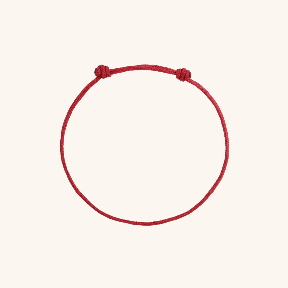Astrid & Miyu Story Strand bracelet cordon rouge