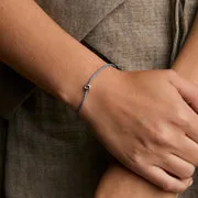 Astrid & Miyu D Initial Click Charm breloque or blanc massif