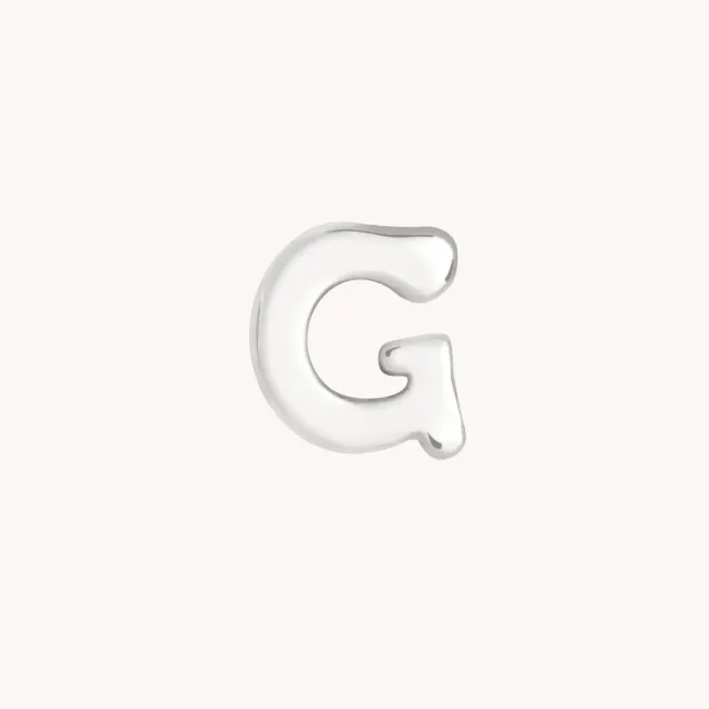 Astrid & Miyu Click Charm initiale G or blanc