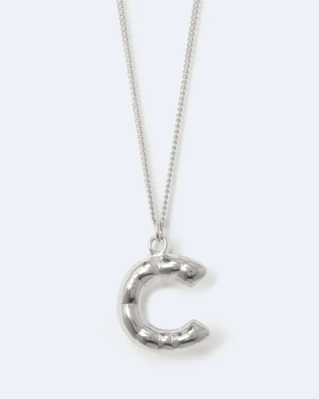 Completedworks Classicworks C collier argent initiale