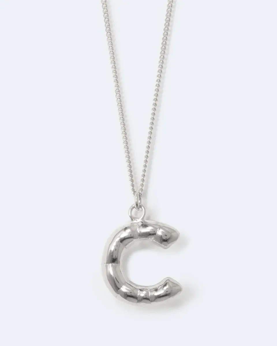 Completedworks Classicworks C collier argent initiale