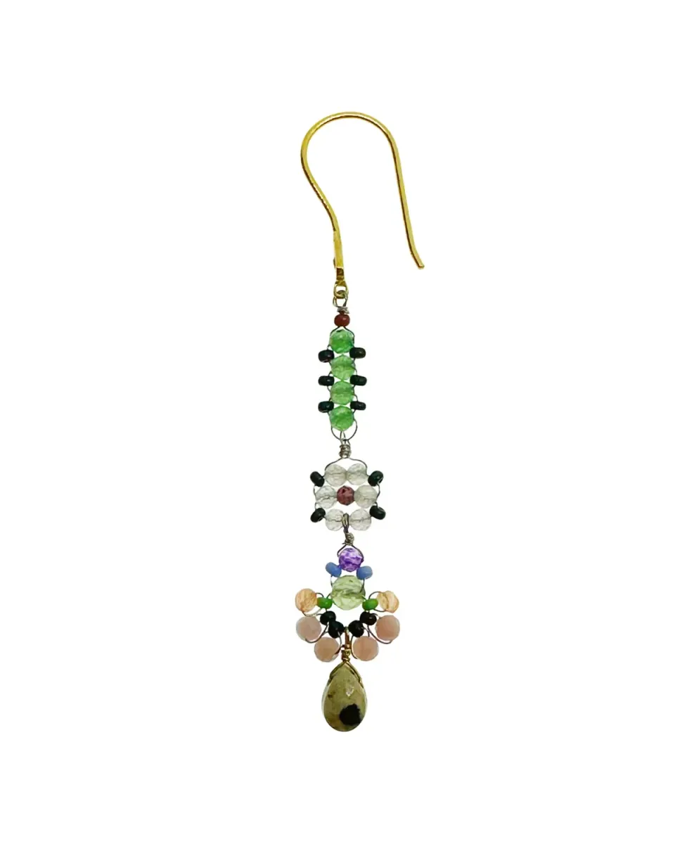 Le Fourbi de Capucine P27 boucles d'oreilles jaspe labradorite