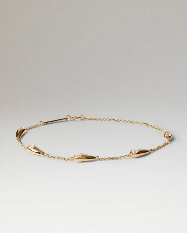 PDPAOLA Becca bracelet zirconia doré