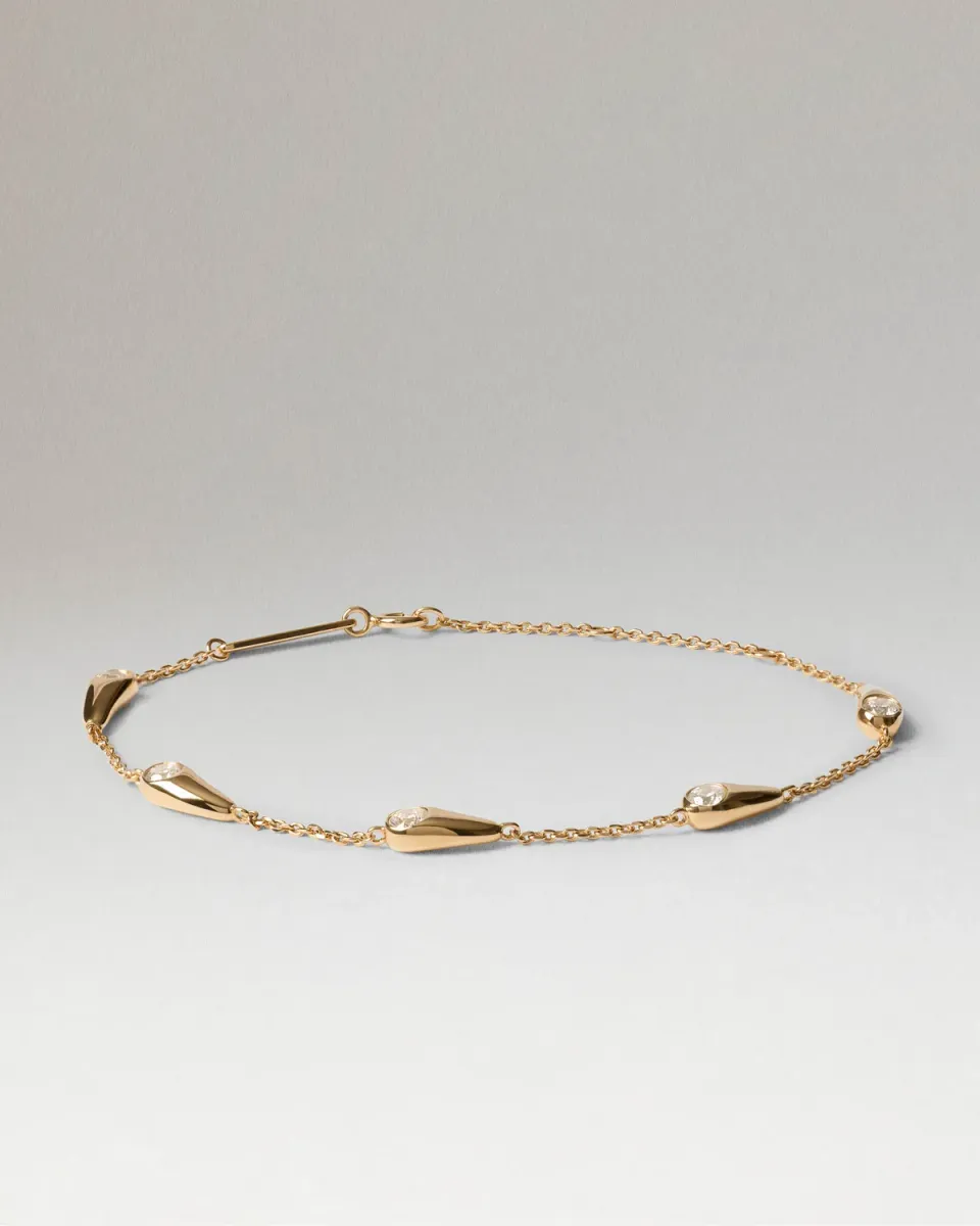 PDPAOLA Becca bracelet zirconia doré