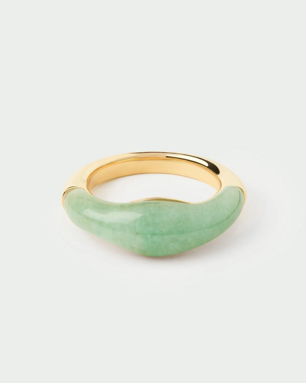 PDPAOLA Nami bague aventurine verte or