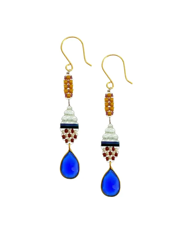 Le Fourbi de Capucine N44 boucles d'oreilles quartz