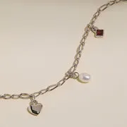 Astrid & Miyu Infinite Slim Chain collier fin argent