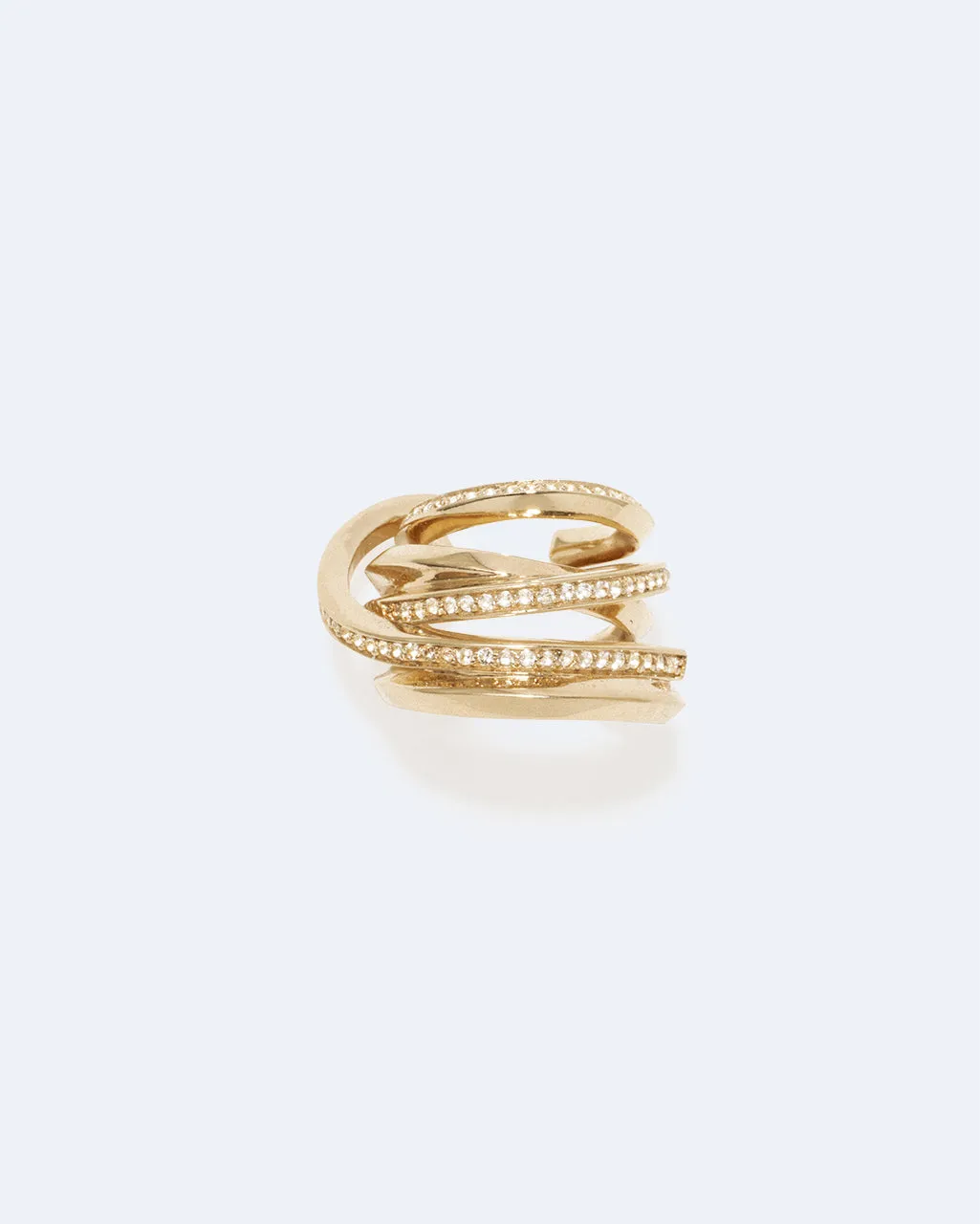 Completedworks Stratum III ear cuff vermeil topaze blanche