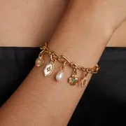 Astrid & Miyu Horseshoe Clip charm doré
