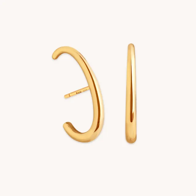Astrid & Miyu Orbit Dome clous d'oreilles or bombé