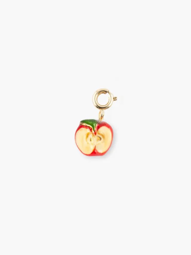 Nach Bijoux pomme charm porcelaine mix match doré
