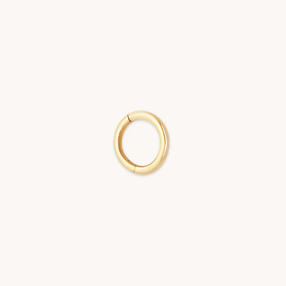 Astrid & Miyu Seamless Hoop 1.2mm anneau or massif