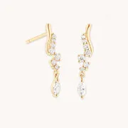 Astrid & Miyu Diamond Cluster bague or massif diamants