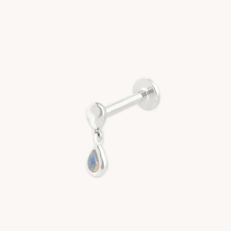 Astrid & Miyu Molten Opal piercing clou or blanc