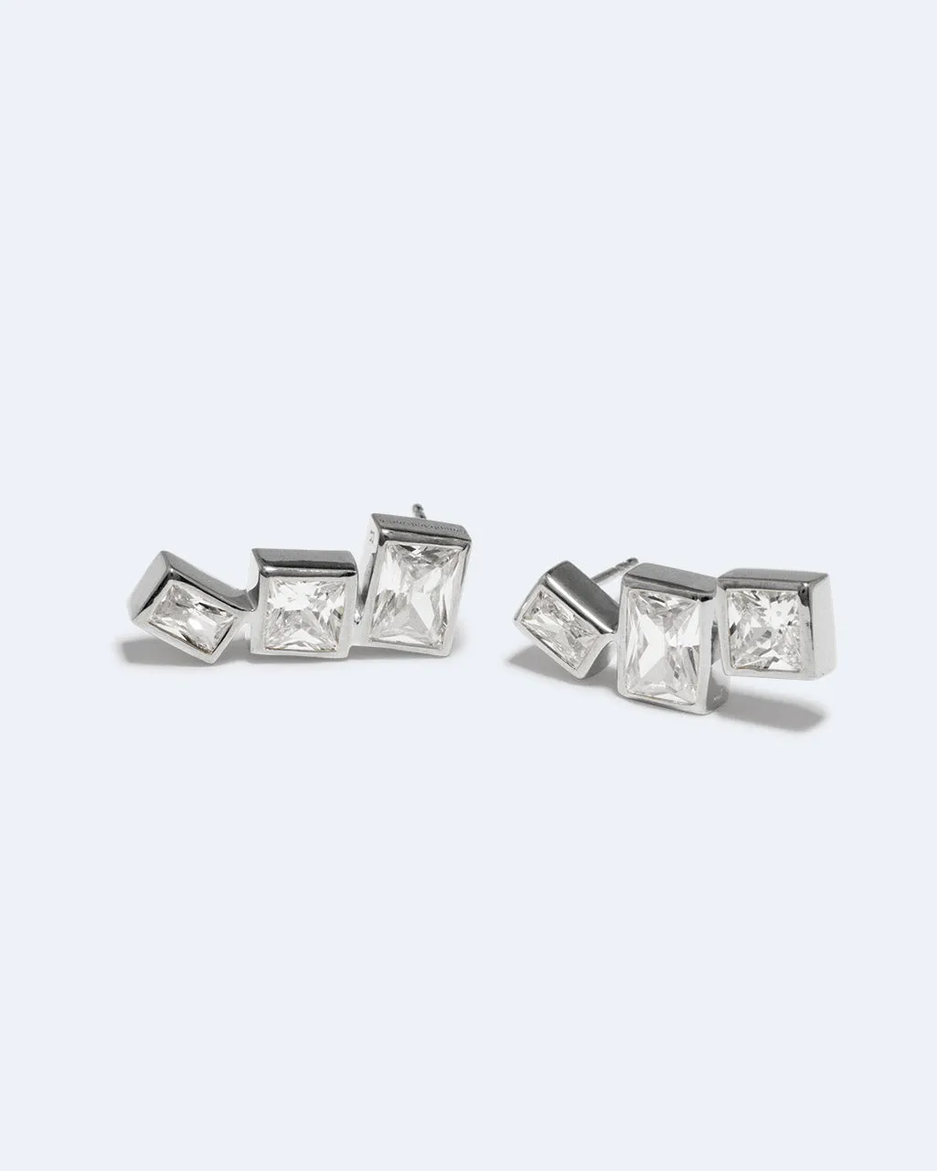 Completedworks How to Get a Low Score at Tetris boucles d’oreilles argent zircone