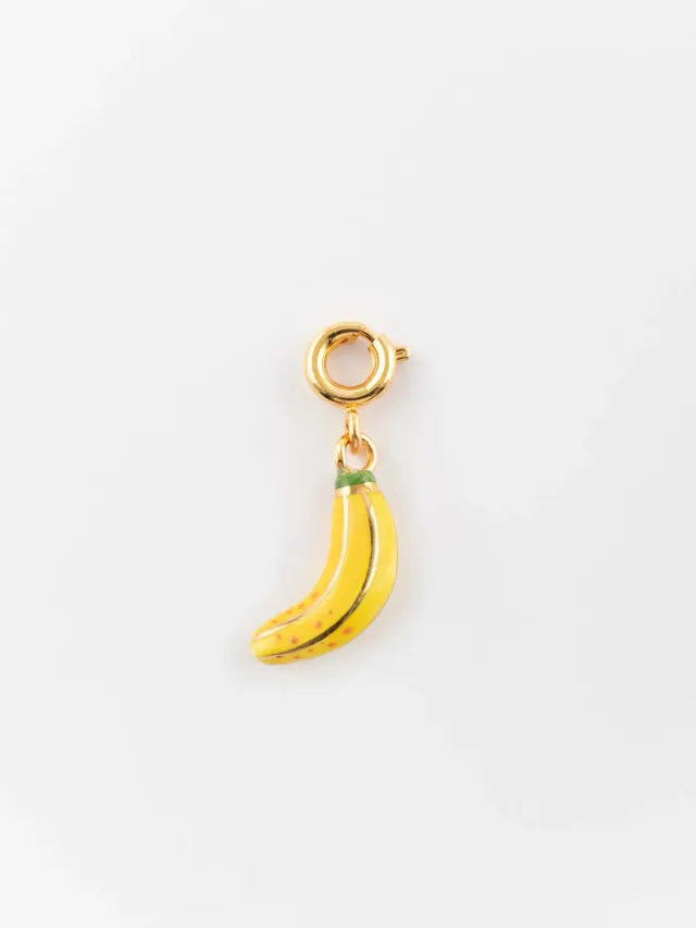 Nach Bijoux Banane charms porcelaine Mix and Match 1,3 cm