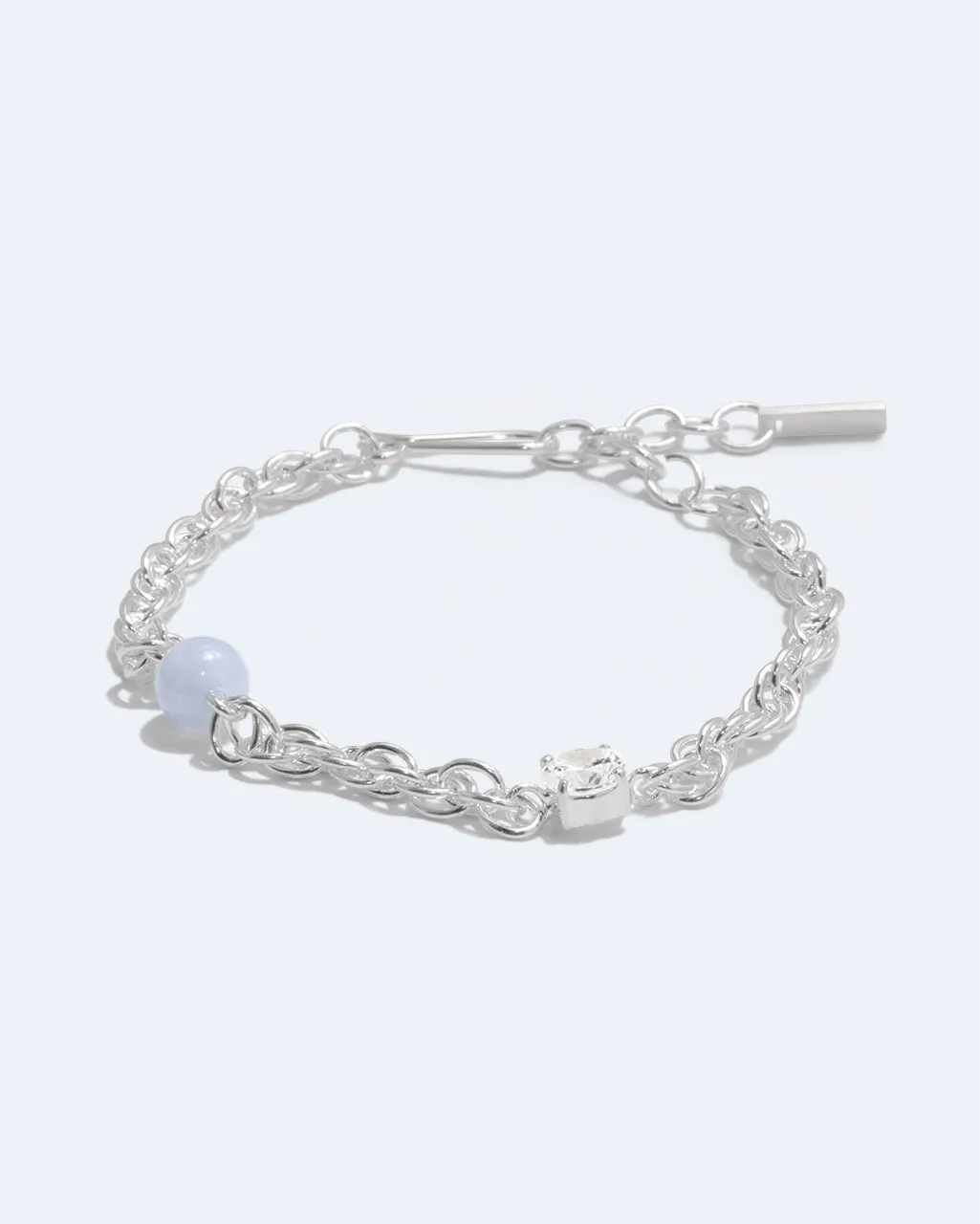 Completedworks Nebula Bind bracelet argent agate bleue