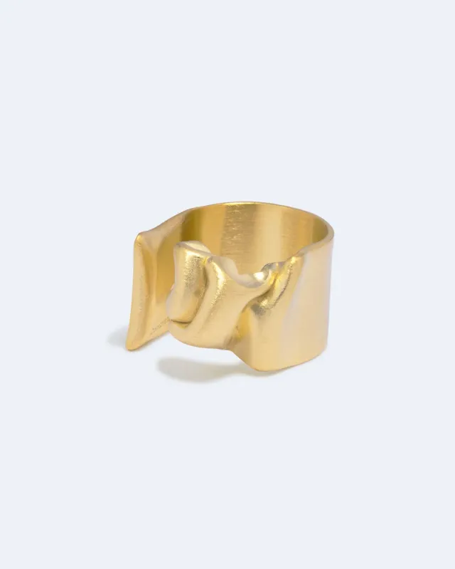 Completedworks Crumple bague vermeil or recyclé