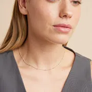 Astrid & Miyu Essential Beaded Chain collier argenté perlé