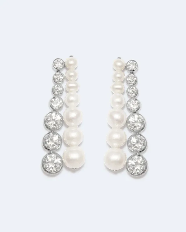 Completedworks The Mirage boucles d'oreilles perles zirconia