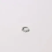 Astrid & Miyu Celestial Crystal Hoop 6.5mm créoles argent