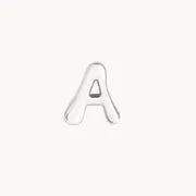 Astrid & Miyu D Initial Click Charm breloque or blanc massif