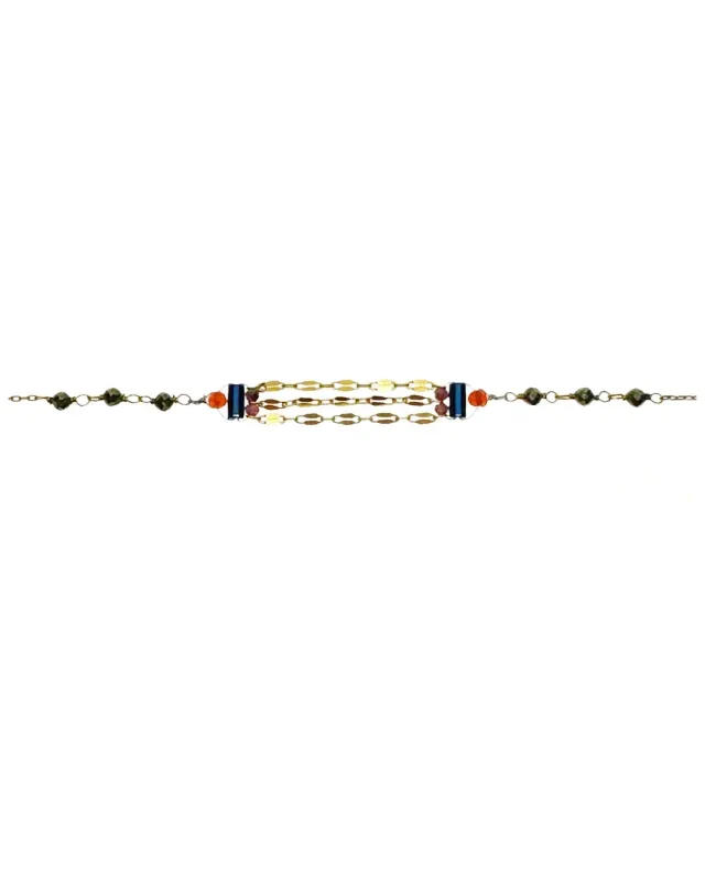Le Fourbi de Capucine BL5 bracelet pyrite doré