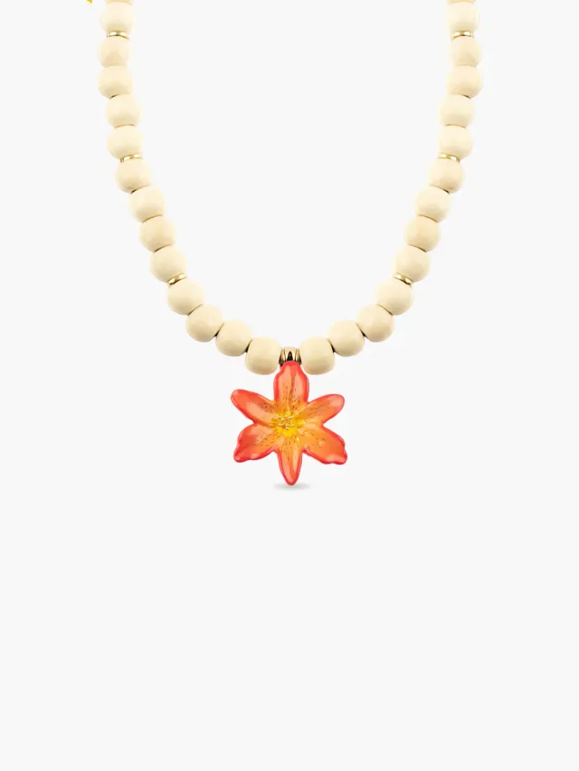 Nach Bijoux Lys Tigrée collier perles ajustable 95 cm