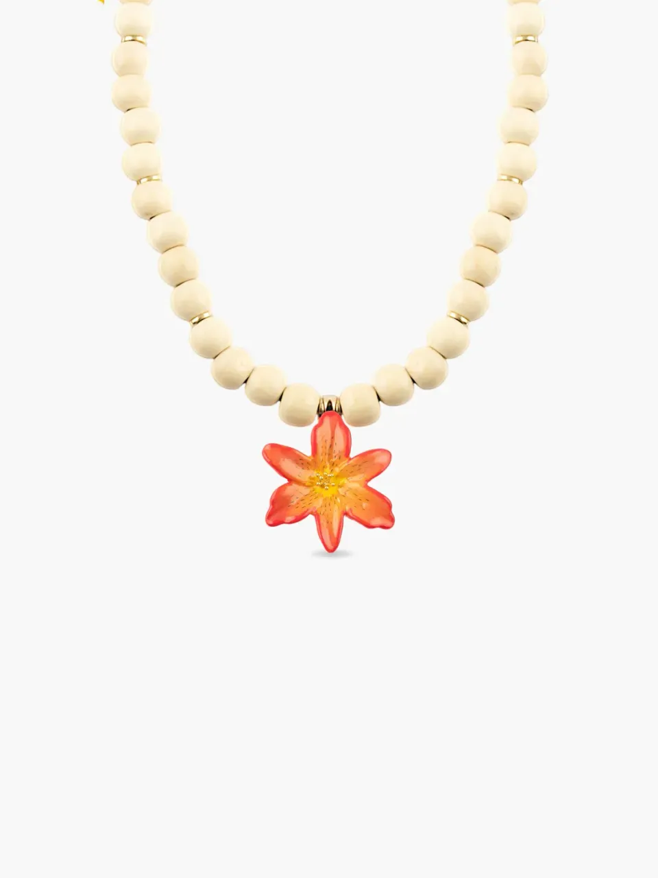 Nach Bijoux Lys Tigrée collier perles ajustable 95 cm