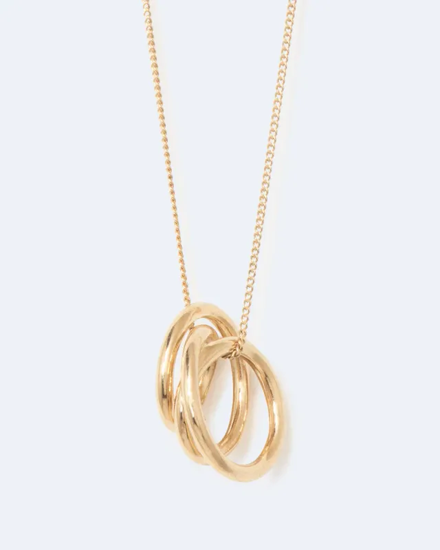 Completedworks Coil Flow pendentif or vermeil recyclé