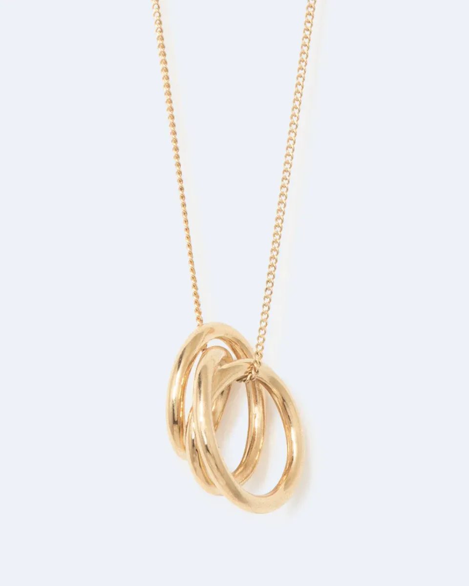 Completedworks Coil Flow pendentif or vermeil recyclé