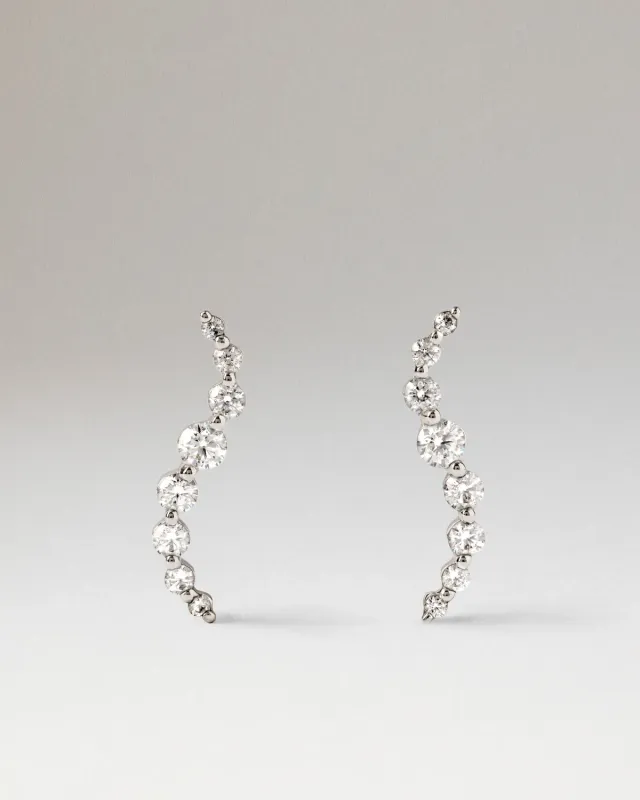 PDPAOLA Venus clous or blanc diamants 0,70 ct