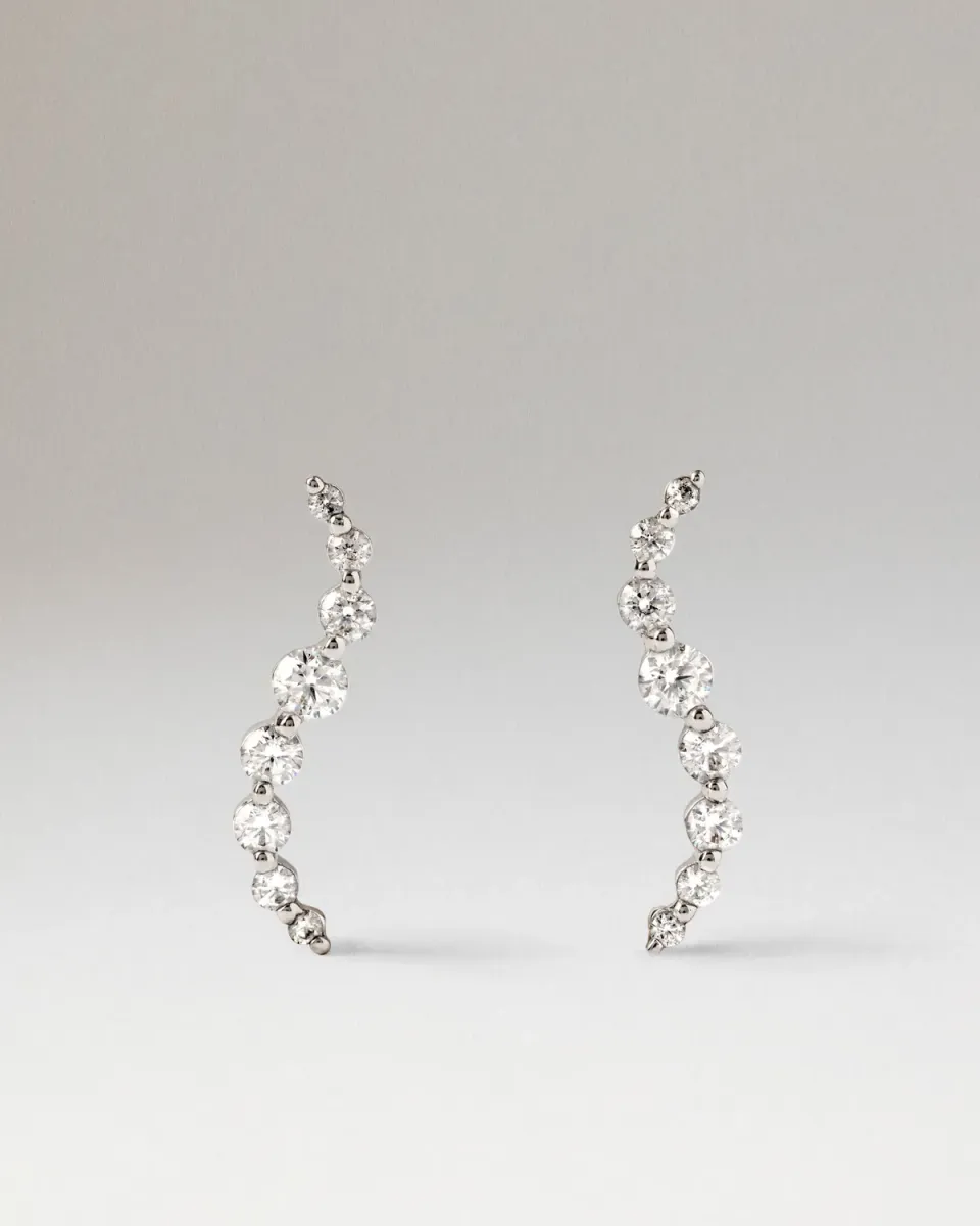 PDPAOLA Venus clous or blanc diamants 0,70 ct