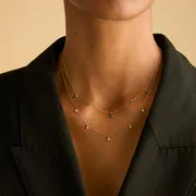 Astrid & Miyu Diamond Charm collier or massif diamant