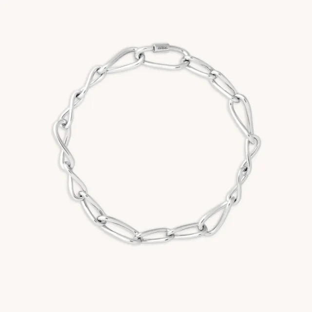 Astrid & Miyu Infinite Chain Bracelet bracelet argent