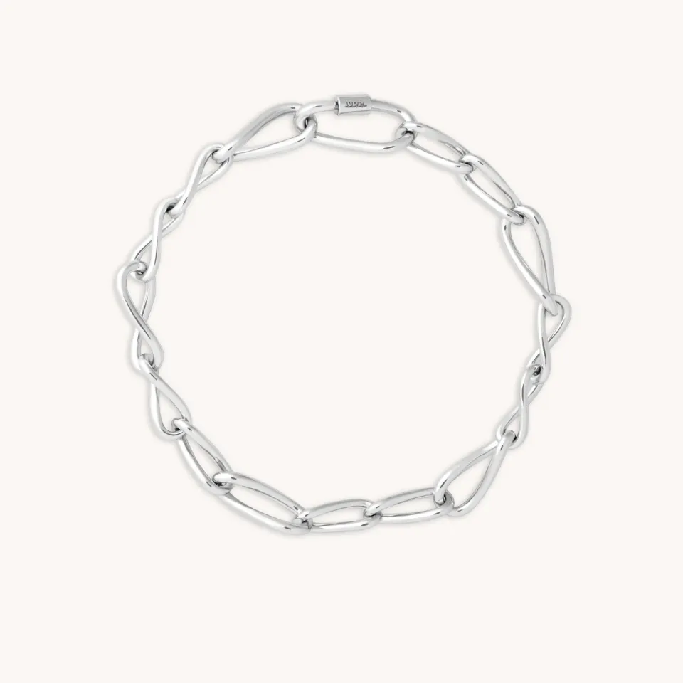 Astrid & Miyu Infinite Chain Bracelet bracelet argent