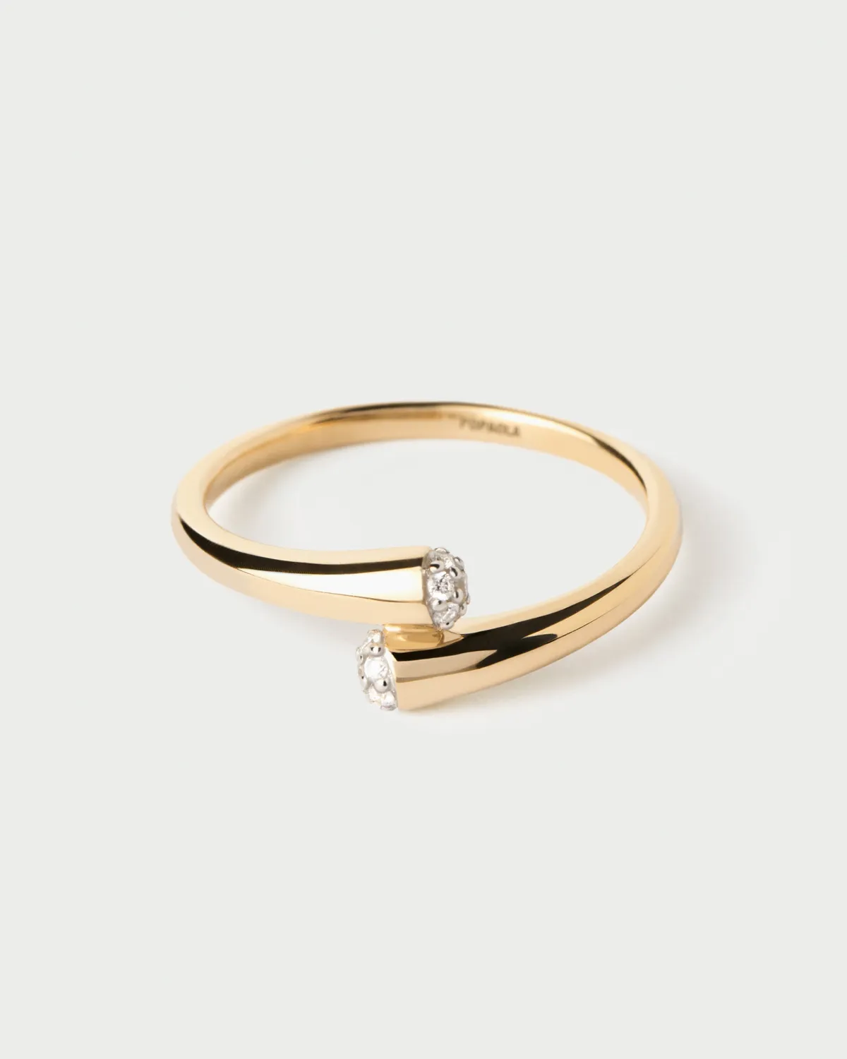 PDPAOLA Eclipse bague or diamants 0.09 carat
