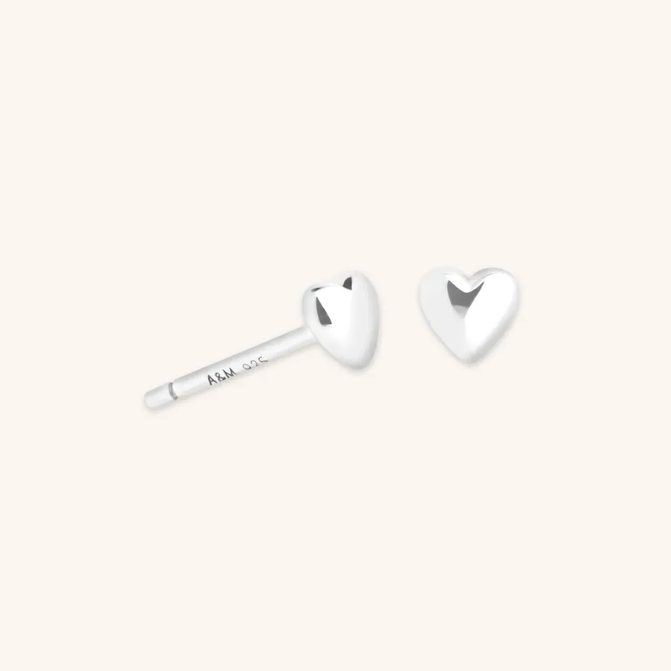 Astrid & Miyu Heart clous d’oreilles cœur argent