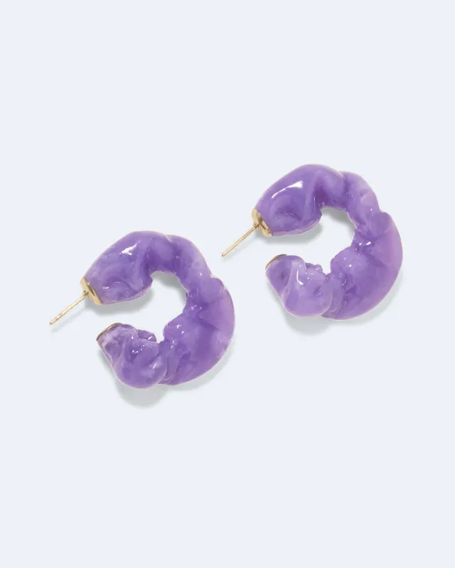 Completedworks Ruffle boucles bio résine lilas vermeil