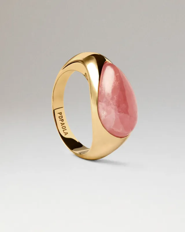 PDPAOLA Luna bague sceau rhodochrosite