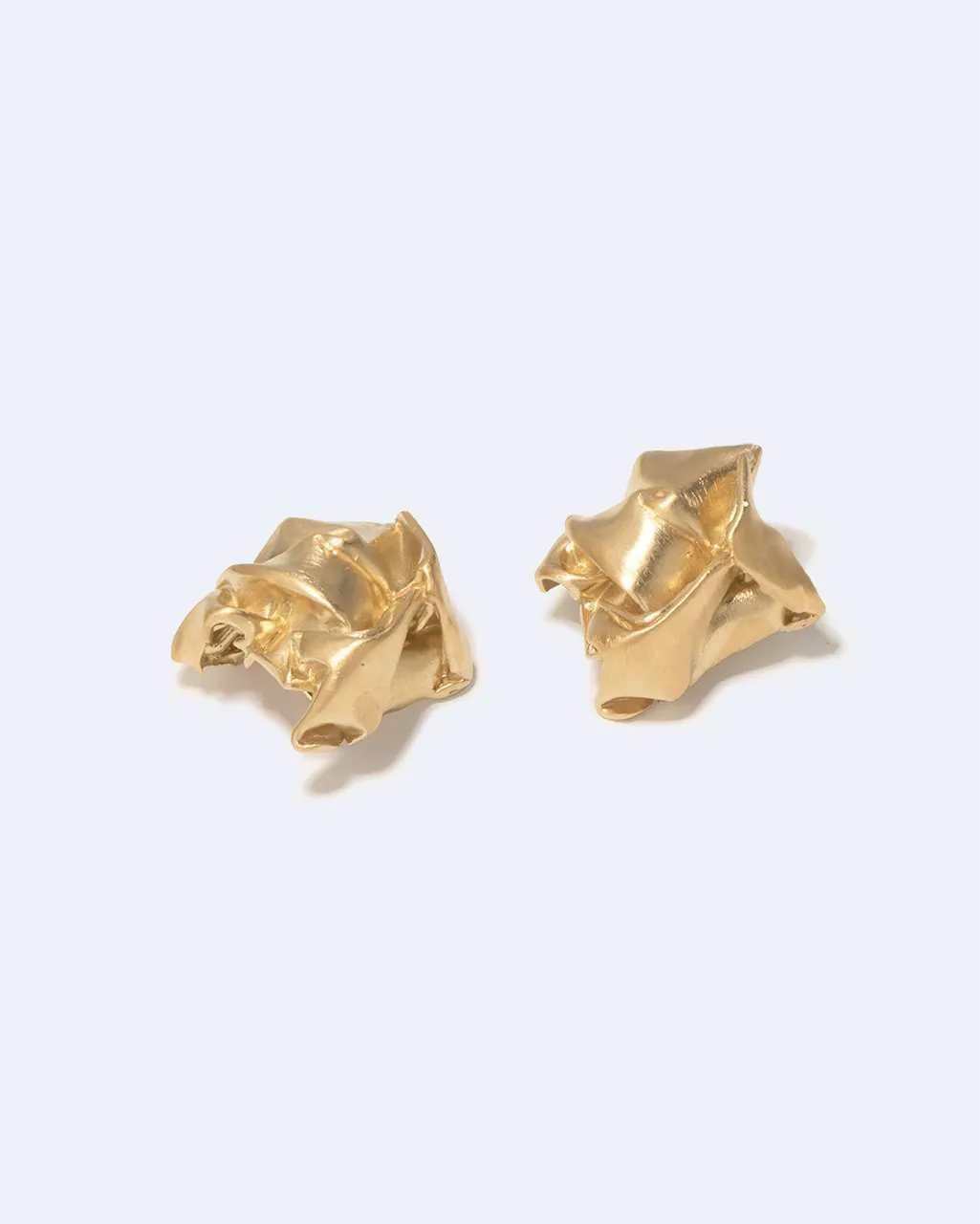 Completedworks Crunched boucles d'oreilles vermeil or jaune