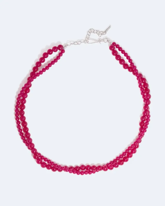 Completedworks Sequence collier calcédoine argent recyclé