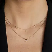 Astrid & Miyu Diamond Quartz collier or pendentif
