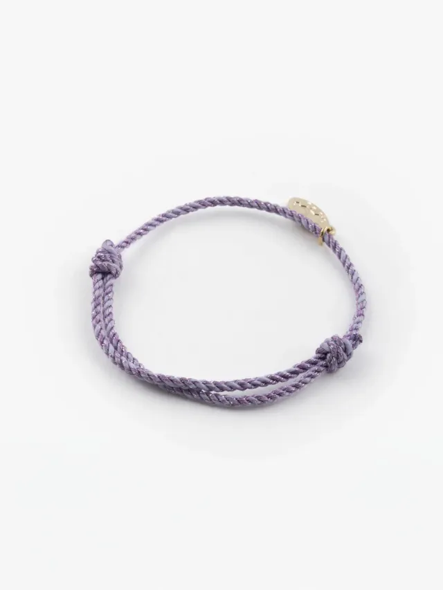 Nach Bijoux Mix and Match bracelet cordon violet personnalisable