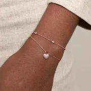 Astrid & Miyu Navette Crystal bracelet or rose cristal